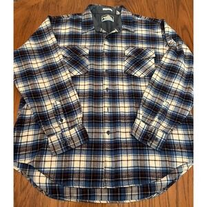 Arctic Circle Flannel Shirt Shaket Mens XL‎ Multicolor Plaid Lined Button Up